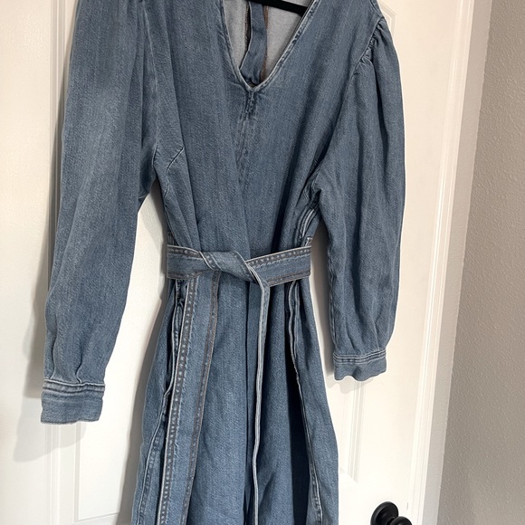 H&M Denim Dress With Pockets - Picture 1 of 16
